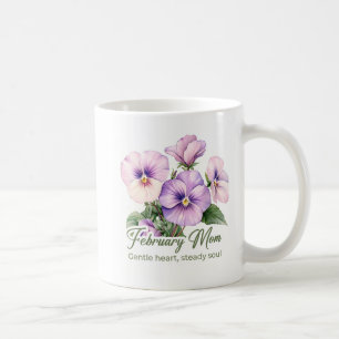Mug Écharpe de maman fleur de naissance de février ins
