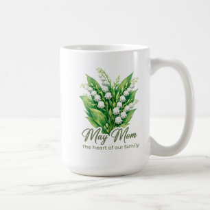 Mug Écharpe de maman fleur de naissance mai inspirante