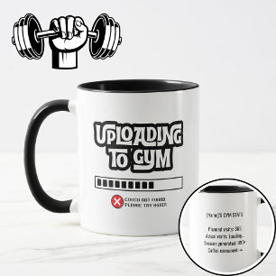 Mug Échec du téléchargement vers la salle de sport Hum