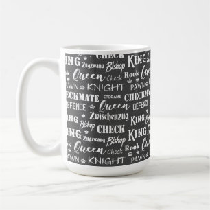 Mug Échecs Jouer des mots et des phrases