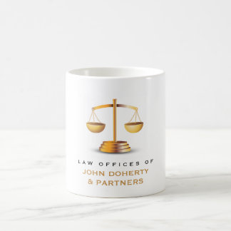 Mug Échelles classiques de justice | Bureau du droit