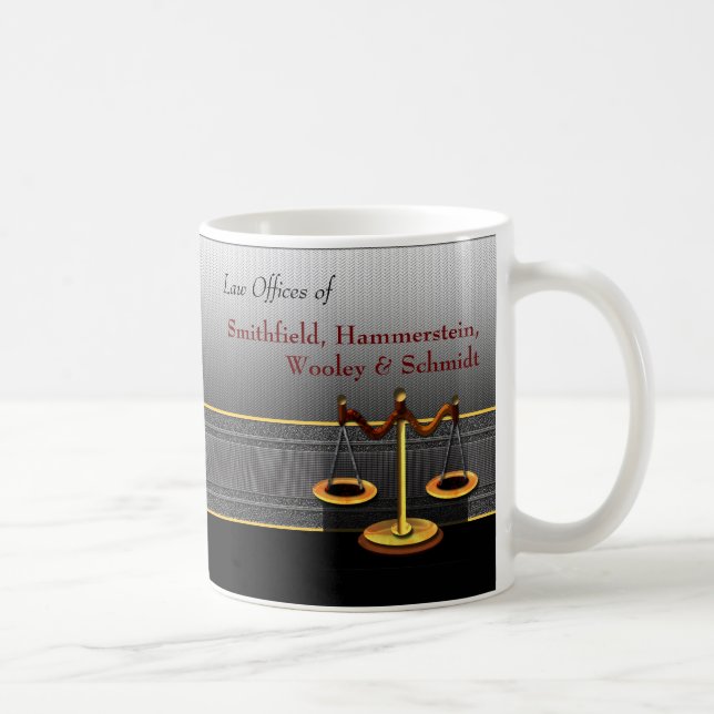 Mug Échelles de cabinet juridique d'élégance (Droite)