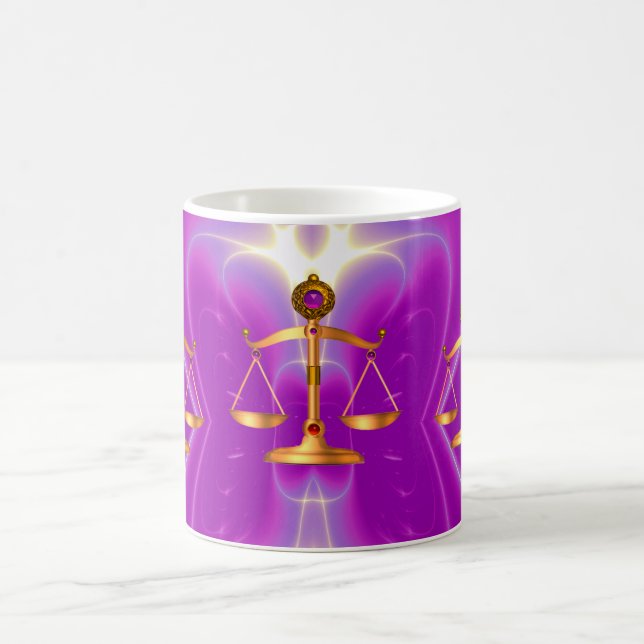 MUG ÉCHELLES D'OR DE LA LOI AVEC PIERRES GEM, SYMBOLE  (Centre)