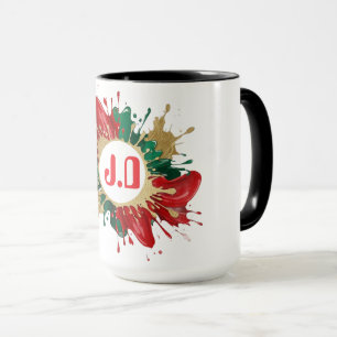 Mug Éclaboussure de couleur italienne abstraite