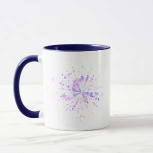 Mug Éclaboussure néon abstraite colorée