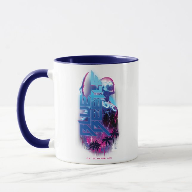 Mug Éclairage de la ville rétrovague de dendroctones b (Gauche)