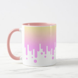 Mug Éclairage rose et jaune