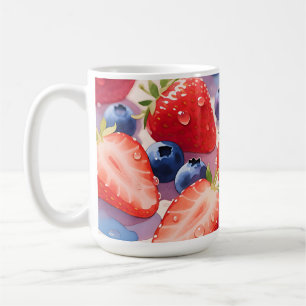 Mug Éclat de fraise et de myrtille frais