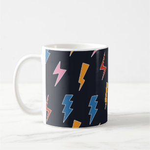 Mug Éclats de tonnerre sans coutures motif, éclair des