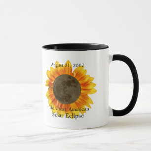 Mug Éclipse solaire et tournesol 2017