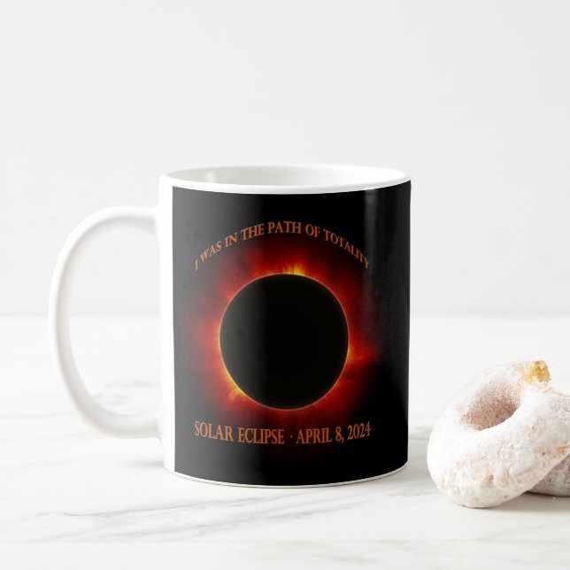 Mug Éclipse solaire totale (Avec donut)