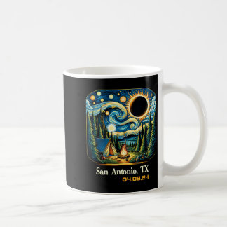 Mug Éclipse solaire totale de Camng San Antonio Texas