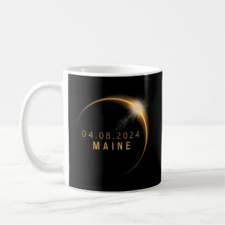 Mug Éclipse solaire totale du Maine 8 avril 2024 Éclip