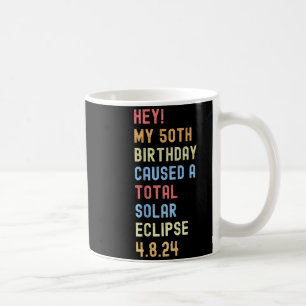 Mug Éclipse solaire totale pour 50e anniversaire drôle
