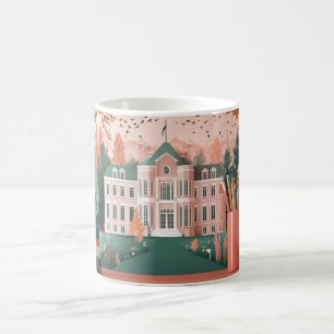 Mug école ou université, avec style de villa classique