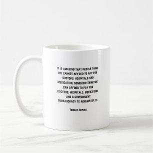 Mug Économie - Citation de Thomas Sowell -