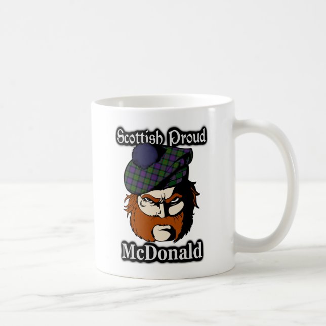 Mug Écossais de tartan de McDonald de clan (Droite)