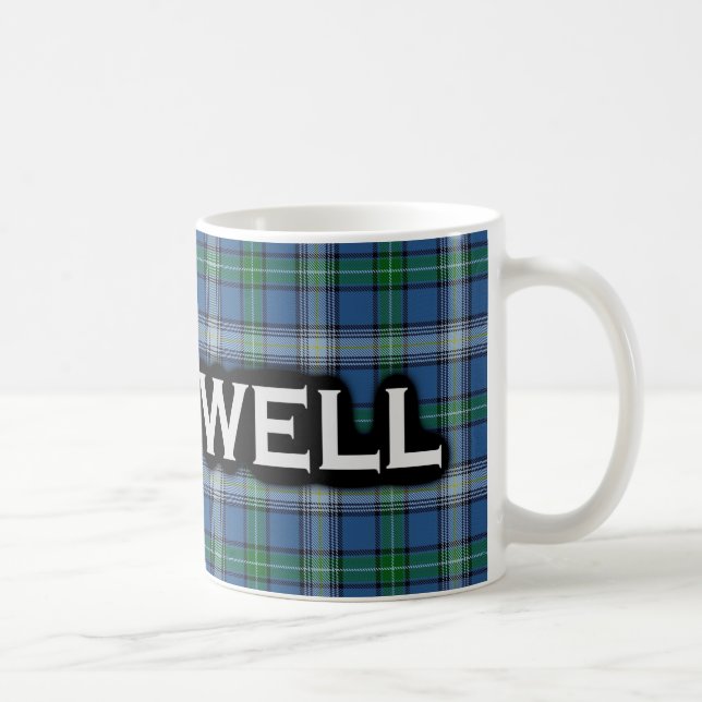Mug Écossais de tartan de McDowell de clan (Droite)