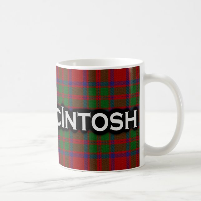 Mug Écossais de tartan de McIntosh de clan (Droite)