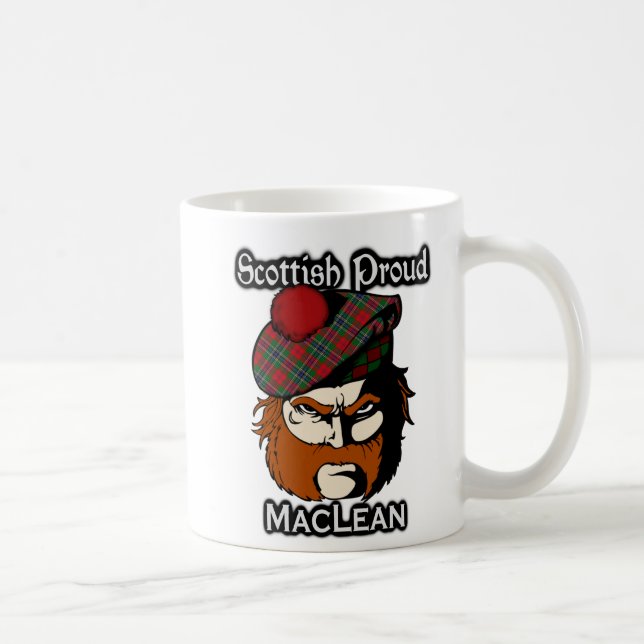 Mug Écossais écossais de tartan de MacLean de clan (Droite)