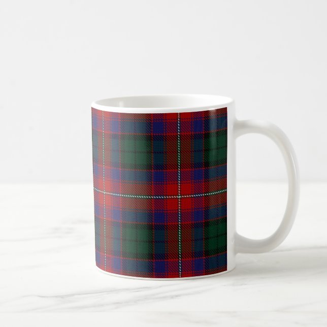 Mug Écossais vert rouge de tartan de Rattray de clan (Droite)