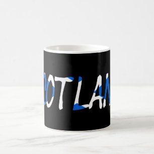 Mug Ecosse superposée sur le drapeau écossais mugcn