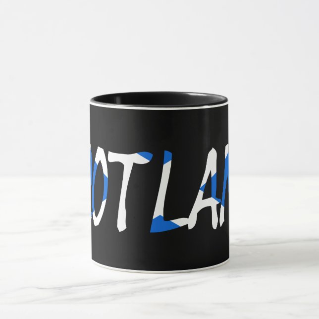 Mug Ecosse sur le drapeau écossais (Centre)
