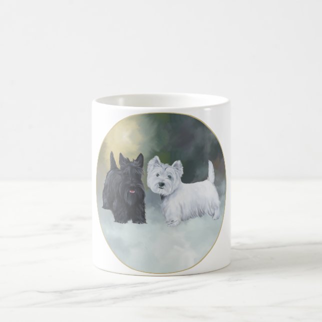 Mug Ecosse Westie hiver (Centre)