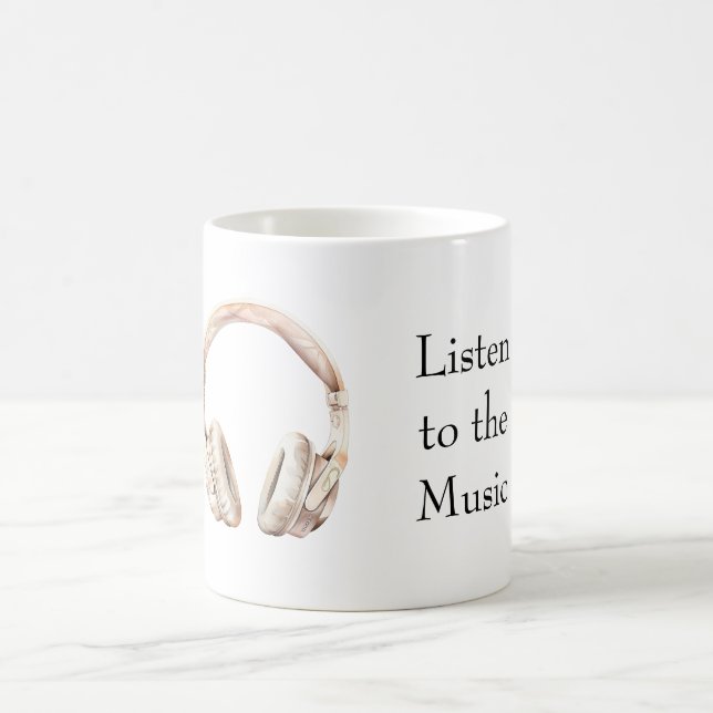 Mug Écouteurs Rose Poudrée (Centre)
