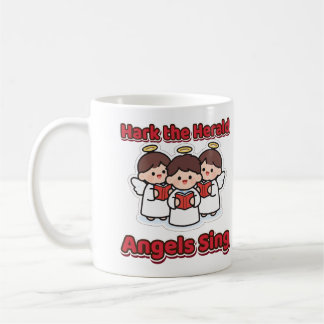 Mug Écoutez les anges de Noël chanter Hark the Herald