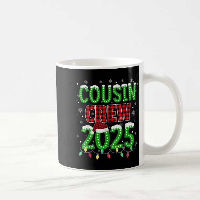 Mug Écran Cousin 2025 Noël Lumières Père Noël Pajam (Droite)