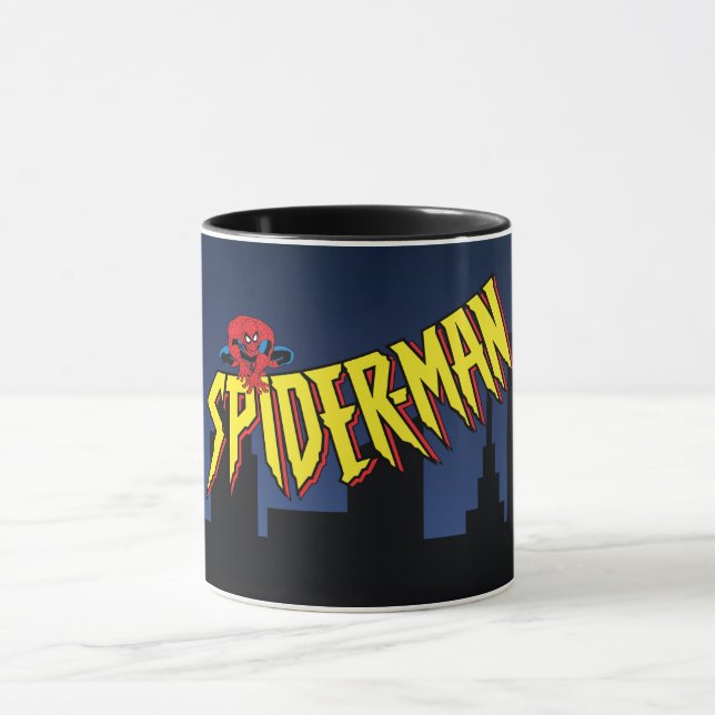 Mug Écran de titre de la série Animée Spider-Man 90's (Centre)