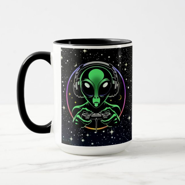 Mug Écrasseur de boutons stellaire | Extraterrestre jo (Gauche)