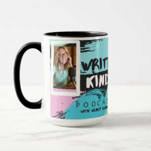 Mug Écrire un podcast type Écrire une boue de Kinder
