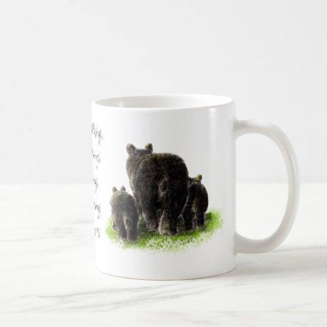 Mug Écriture 1 Corinthiens 13:4 L'amour est (Droite)