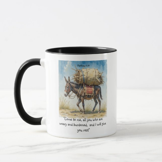Mug Écriture biblique inspirante Citation Matt (Gauche)