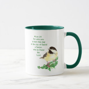 Mug Écriture chrétienne de Noël Sticker Écriture