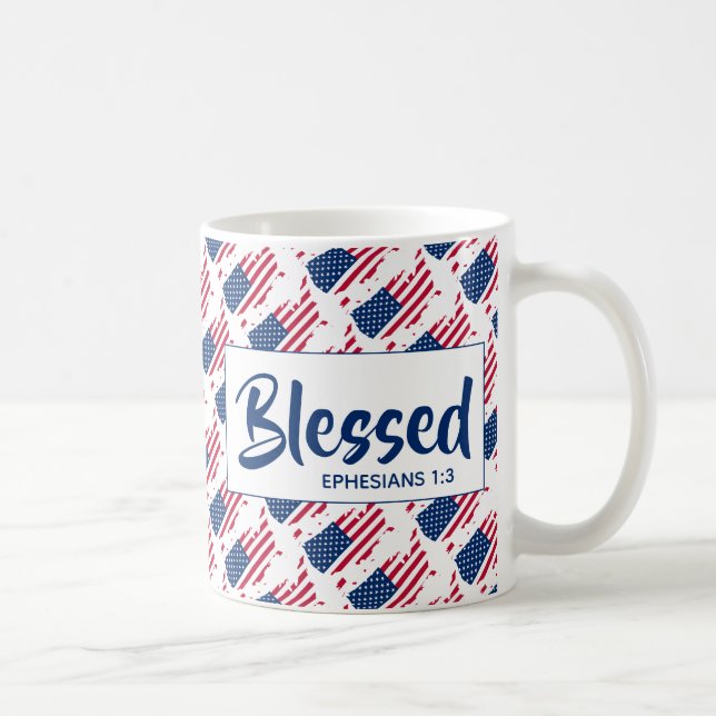 Mug Écriture chrétienne des Éphésiens bénis par l'AMÉR (Droite)