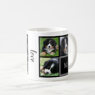 Mug Écriture d'amour monogramme de la famille de coll