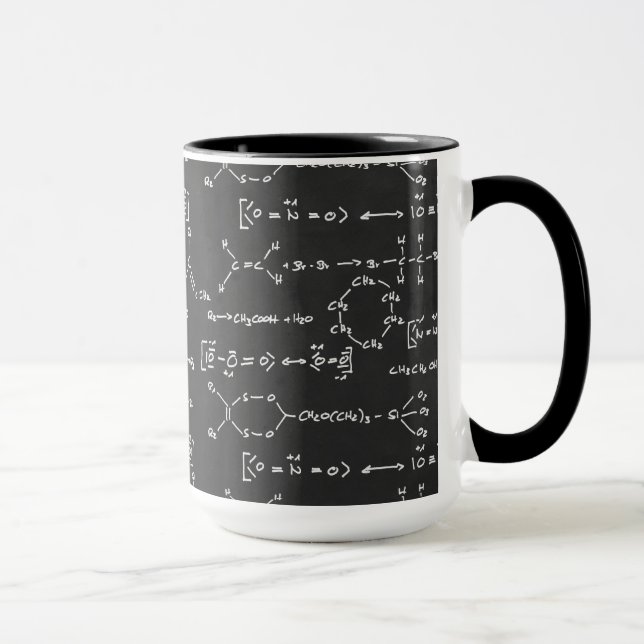 Mug Écriture de formule chimique (Droite)