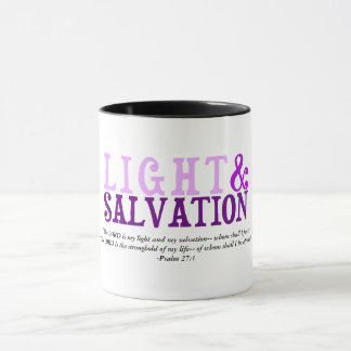 Mug Écriture de la lumière chrétienne et de la SALUVAT