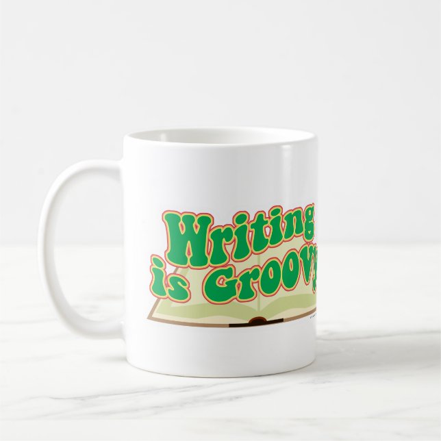 Mug Ecriture Est Super Amusant Auteur Retro Style Livr (Gauche)
