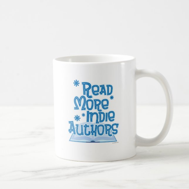 Mug Écriture Lire Plus Auteurs indépendants Slogan (Droite)