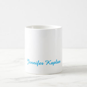 Mug Écriture manuscrite classique minimaliste professi
