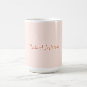 Mug Écriture manuscrite Nom de script Élégant Plaque s