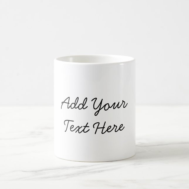 Mug Écriture professionnelle ajouter du texte moderne (Centre)
