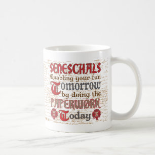 Mug Écritures drôles de Seneschal de SCA