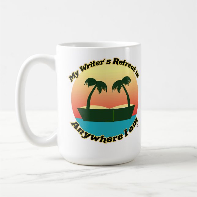 Mug Écrivains amusants Retraite Drôle Auteur Design to (Gauche)