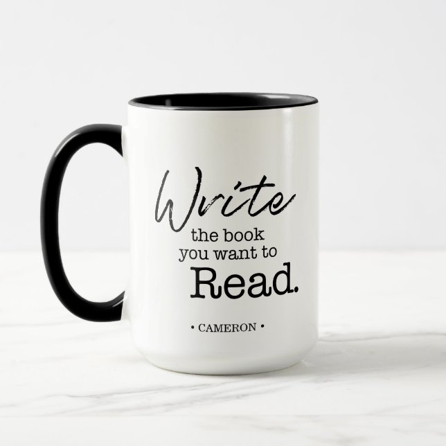 Mug Écrivez le livre que vous voulez lire Personnalisé (Gauche)