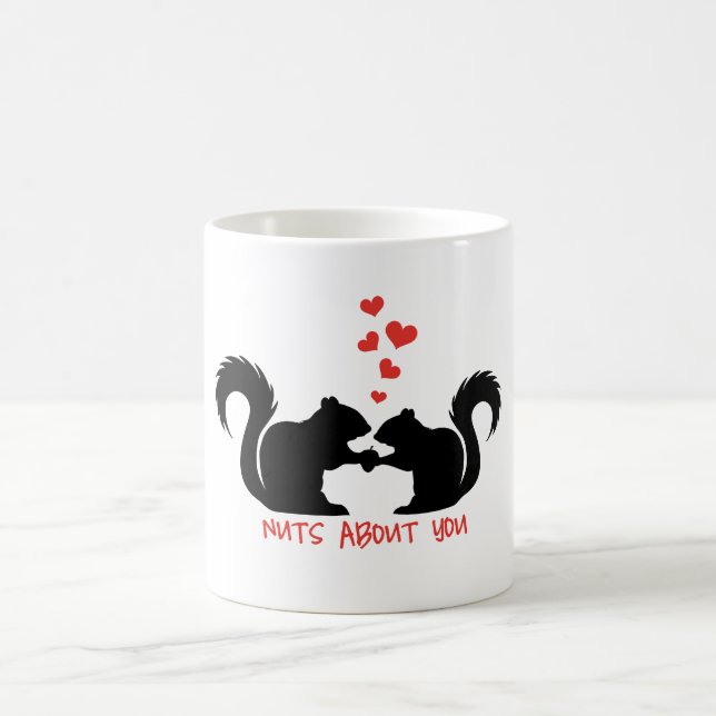 Mug Écrous au sujet de vous, écureuils dans l'amour (Centre)